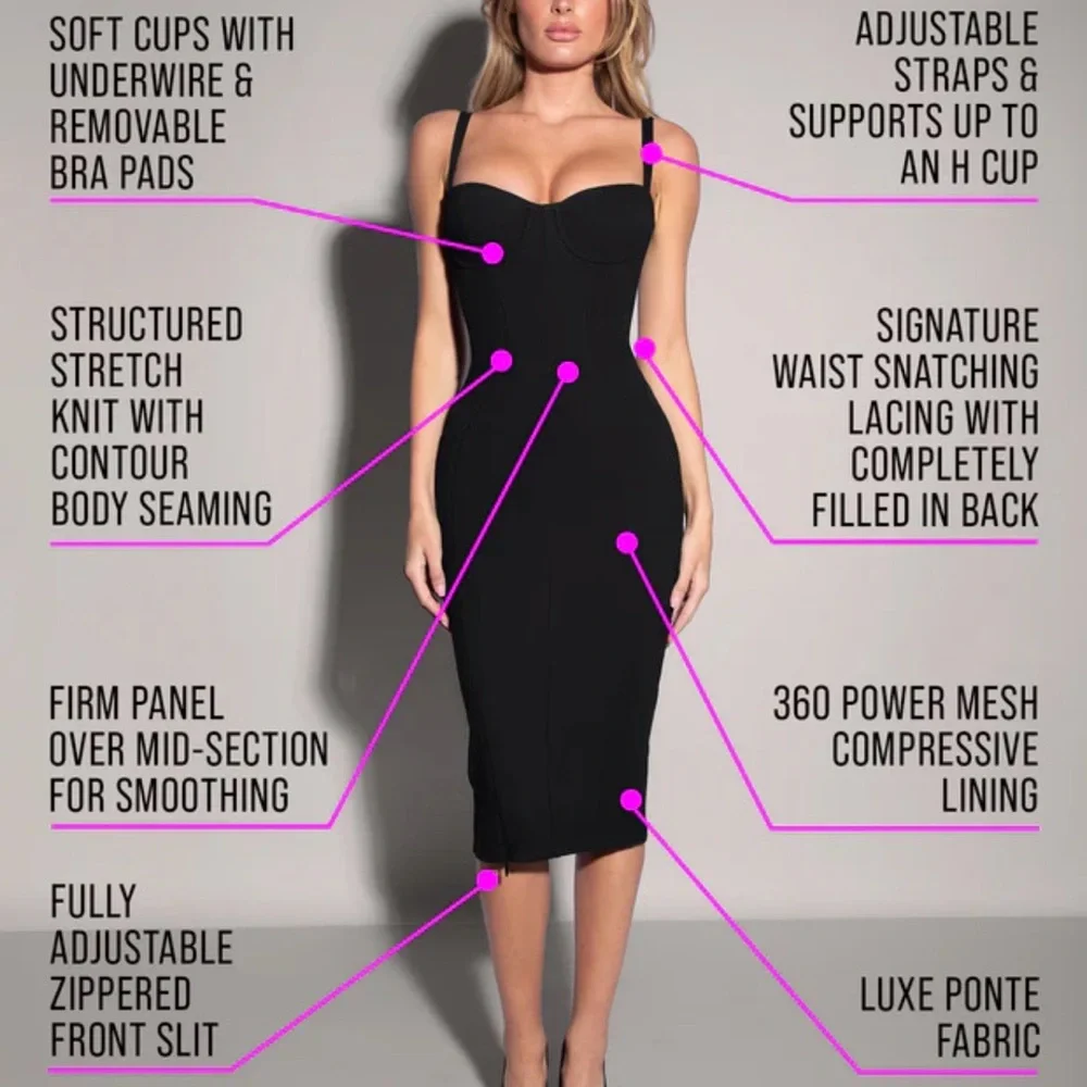 Ta3 lushy pencil shapewear dress - Picture 7 of 8